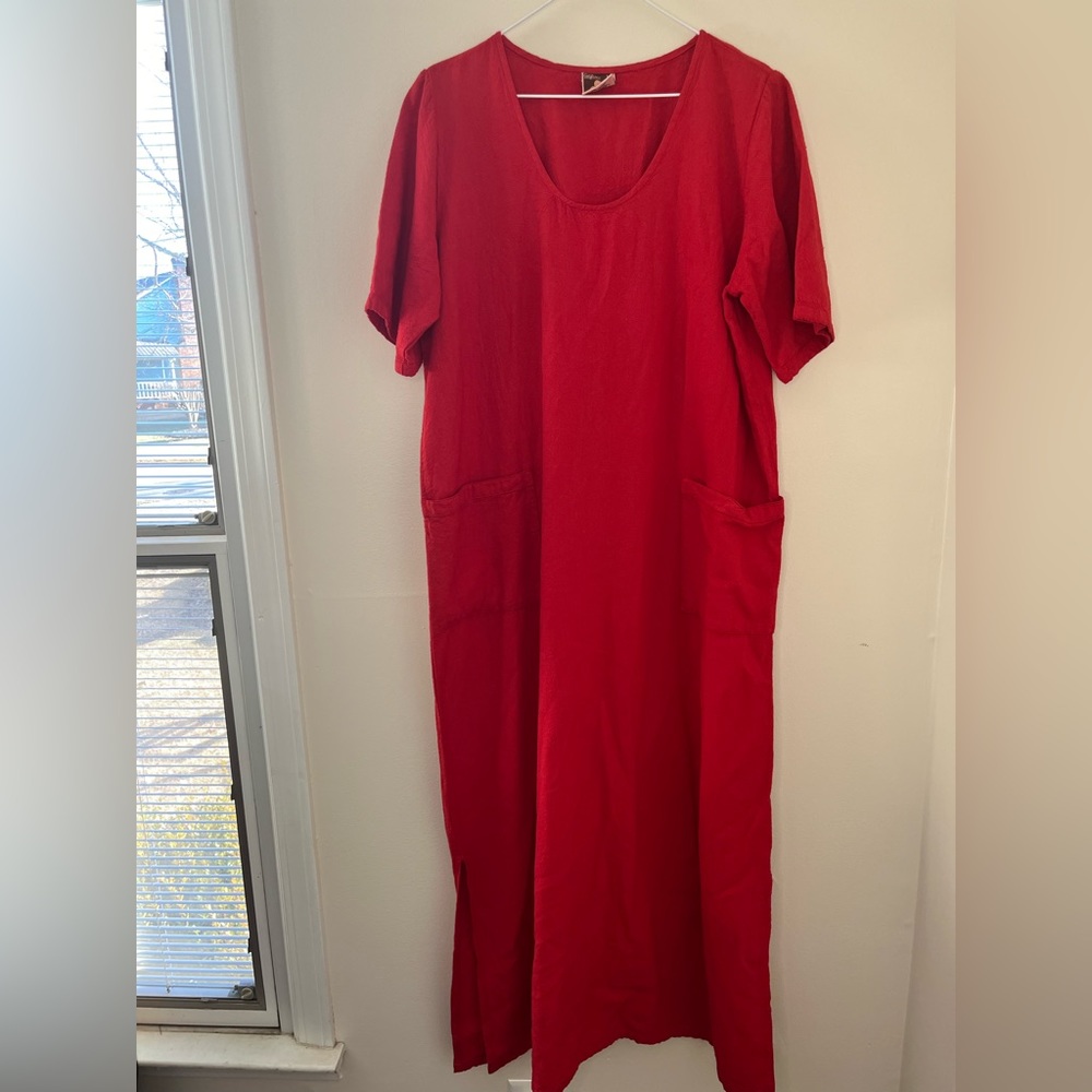 vintage california drawstrings cotton maxi